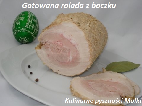 Gotowana rolada z boczku