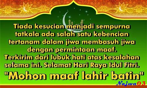 Kata Ucapan Lebaran Hari Raya Idul Fitri Lucu Romantis 