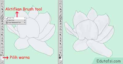  Cara Menggambar Bunga Melati  Memakai Pen Tool Photoshop 