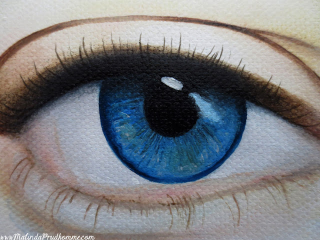 eye, eyes, eye art, blue eyes, eye painting, baby blues, calm, calm eyes, eye art, malinda prudhomme, toronto portrait artist, toronto artist, canadian artist, custom eye art, commission, original artwork