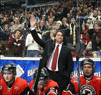 Patrick Roy as a coach of the Quebec Remparts