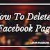 How To Delete A Facebook Page 