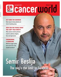 Cancer World 55 - July & August 2013 | TRUE PDF | Bimestrale | Medicina | Salute | NoProfit | Tumori | Professionisti
The aim of Cancer World is to help reduce the unacceptable number of deaths from cancer that is caused by late diagnosis and inadequate cancer care. We know our success in preventing and treating cancer depends on many factors. Tumour biology, the extent of available knowledge and the nature of care delivered all play a role. But equally important are the political, financial, bureaucratic decisions that affect how far and how fast innovative therapies, techniques and technologies are adopted into mainstream practice. Cancer World explores the complexity of cancer care from all these very different viewpoints, and offers readers insight into the myriad decisions that shape their professional and personal world.