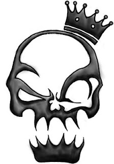 Skull Tribal Tattoo Design 