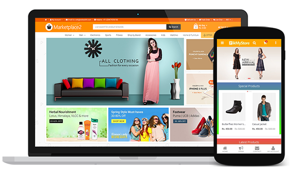 Now design Free E-Commerce website  