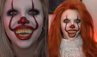 Pennywise 2017 Makeup Girl/ Ladies