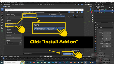 click on bottom right button "Install Add-on"