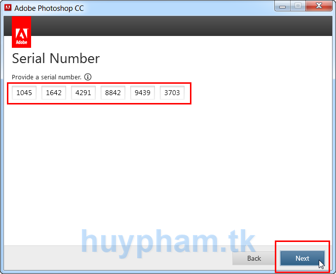 Serial number adobe cs6 family