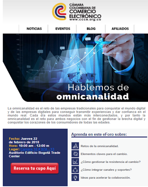  CONFERENCIA HABLEMOS DE OMNICANALIDAD EN LAS EMPRESAS  Entrada gratuita cupos limitados 