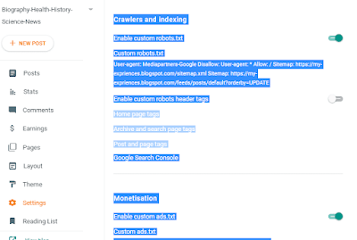BlogSpot Best Basic Setting - New BlogSpot Best Setting For Google Search Top Rank