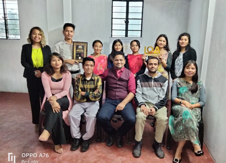 A Mentoring Institute BeTheGuide from Meghalaya was honoured with an International Award recently