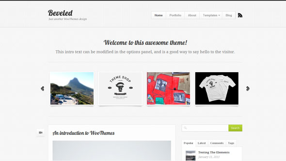 Beveled - Premium Theme by WooThemes