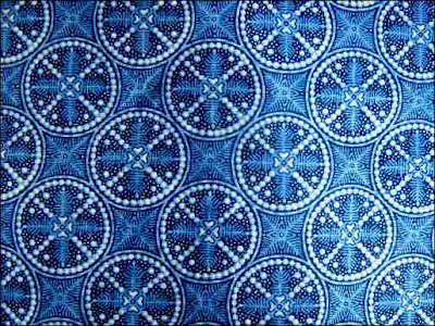 Ghazali Batik Blue Motif