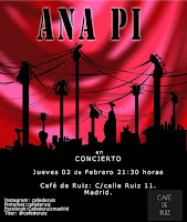 Concierto de Ana Pi en Café de Ruiz