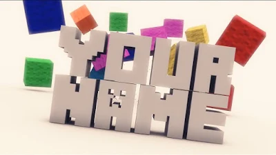 Intro  - 4 -  Free 3D  Minecraft After Effects  & Cinema 4D Template