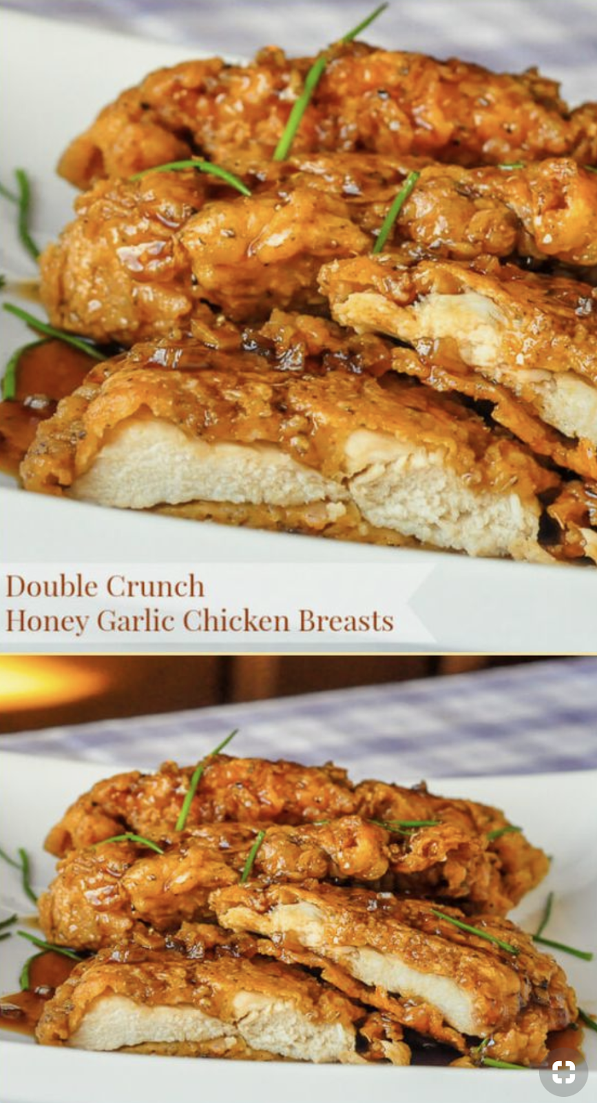 Double Crunch Honey Garlic Chicken Breasts