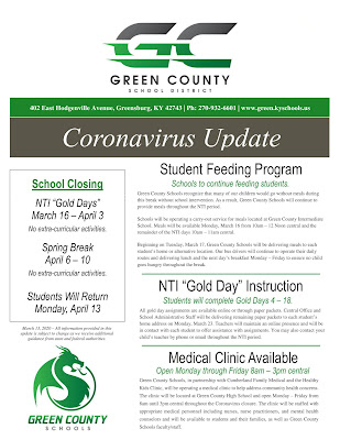 GCS coronavirus update