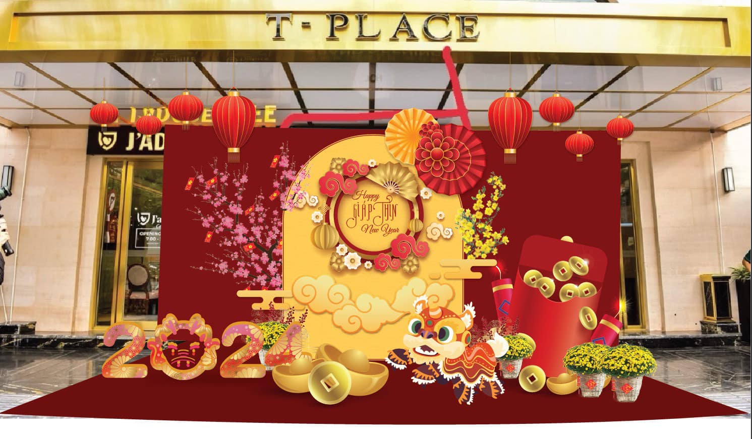Ý tưởng trang trí tiểu cảnh tết 2024
