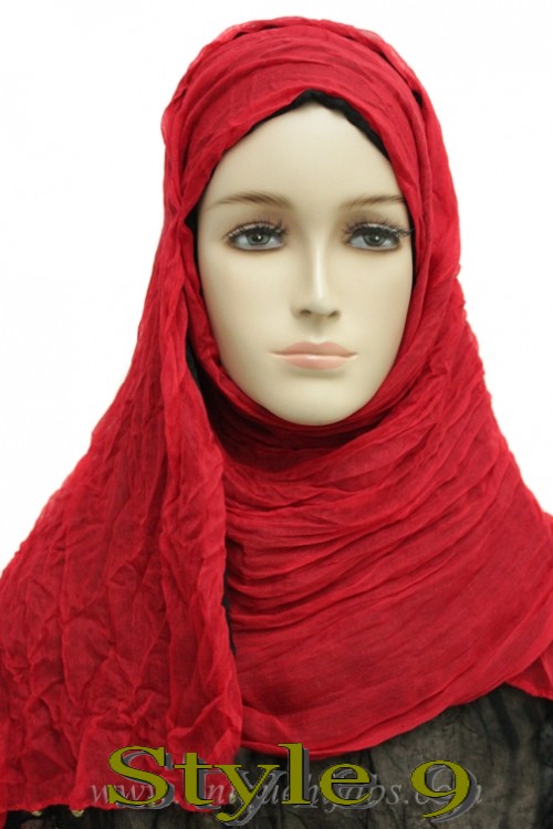  Hijab Crinkle Hijabs Fashion Style 9