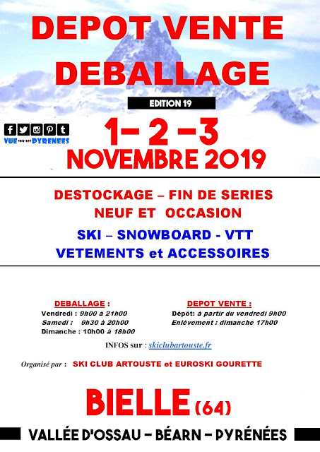 Braderie de ski Pyrénées 2019