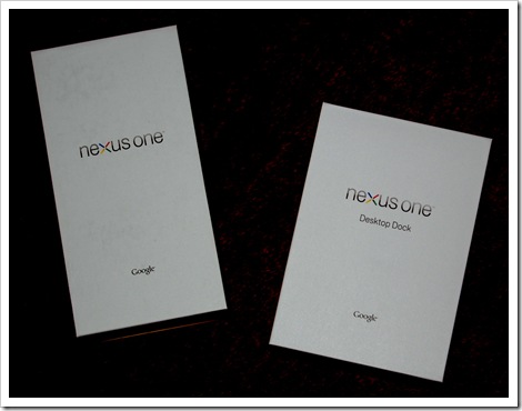 Lieferkartons Nexus One und Docking Station