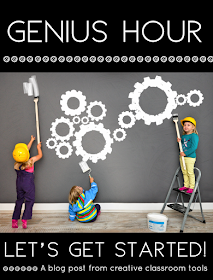 Genius Hour - Ideas for planning and implementation in the elementary classroom! (Includes a few free Genius Hour project printables to use with your students!)