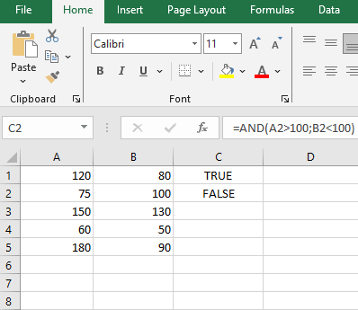 Cara Memasukkan Fungsi AND di Microsoft Excel