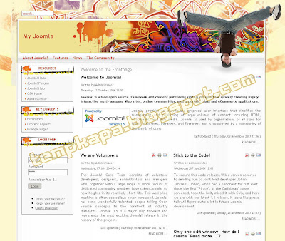 Graffiti - - шаблон для Joomla 1.5