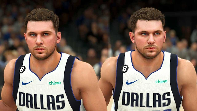 NBA 2K23 Luka Doncic Realistic Cyberface