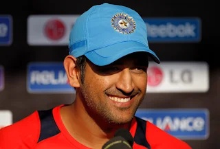 Dhoni smiling stills