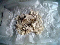 flakes of dried sourdough culture