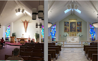 Before and After: St. Joseph's Chapel at St. Dominic's Parish in Brick, New Jersey