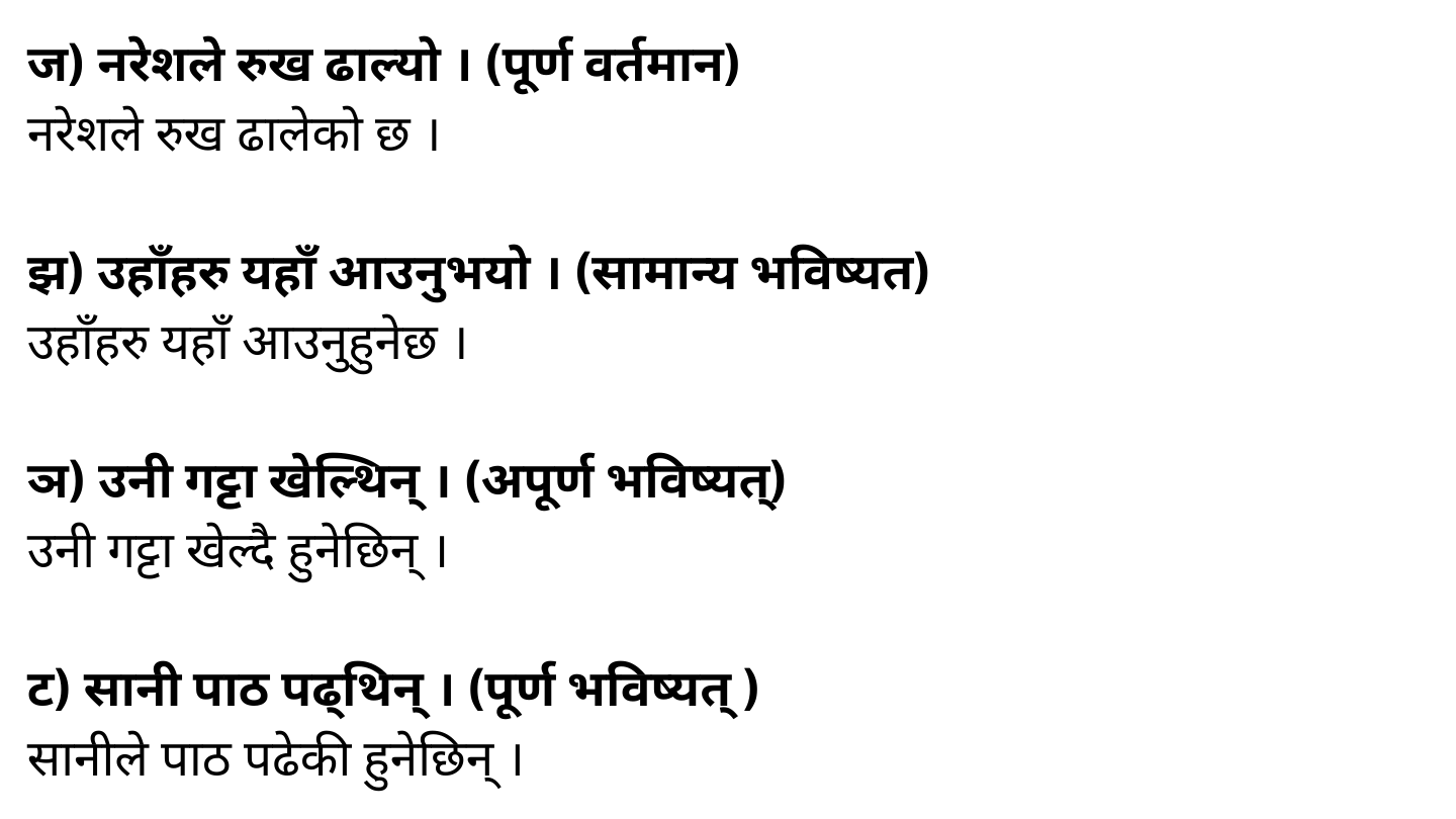 Jalsrot ra Urja Exercise Chapter 12 Class 11 Nepali