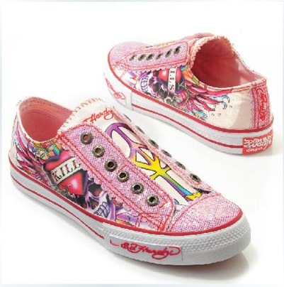 Top Quality Ed Hardy women's Pink Shoes