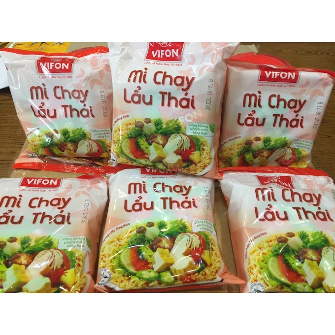 THÙNG 30 GÓI MỲ CHAY LẨU THÁI VIFON