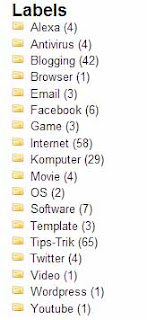 Cara Membuat Label di Blog