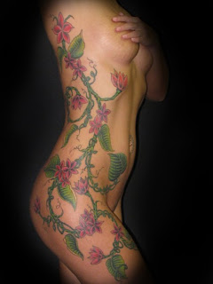 sexy women tattoos with Flower Tattoo Designs