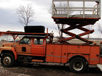 Ford Crew Cab Platform Lift Utility Truck