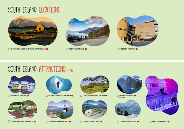 South Island attractions