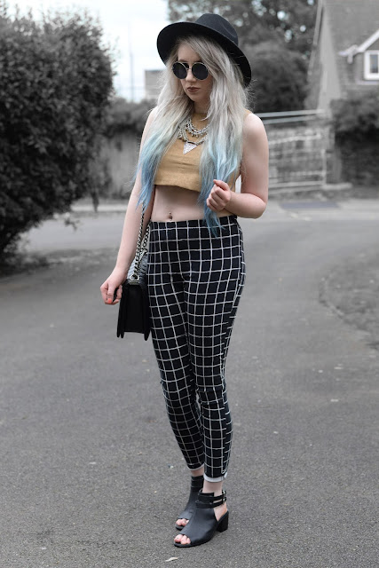 Sammi Jackson - Fux Suede + Checked Trousers