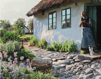 Peder Mork Monsted painting Peder Mork Monsted