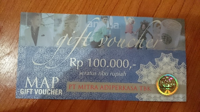 Penampakan Voucher MAP Dengan Nilai Nominal Rp. 100.000 - Blog Mas Hendra