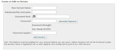 Add a Domain on HostGator