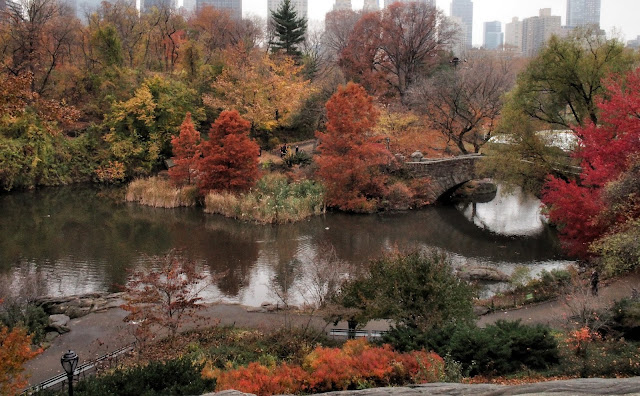 Gapstow Bridge in Fall, Central Park, NYC 2013