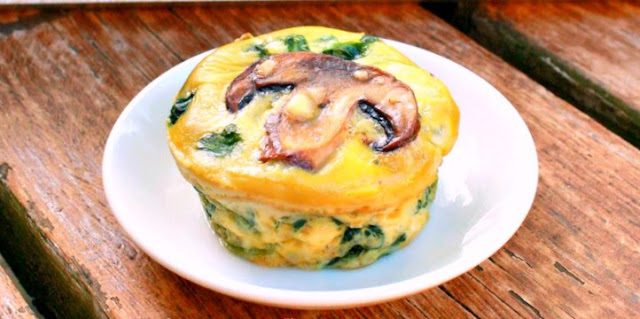 Spinach Quiche Cups #breakfast #lowcarb