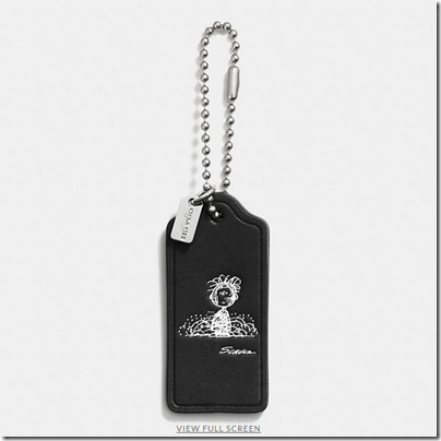 COACH X Peanuts leather hangtag - USD 20 - black 05