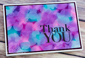Bokeh Effect Background Thank You Card made using supplies from Stampin' Up! UK - available here