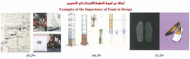 التصميم الجرافيكي / أمثلة عن الخطوط (الفونات) في التصميم