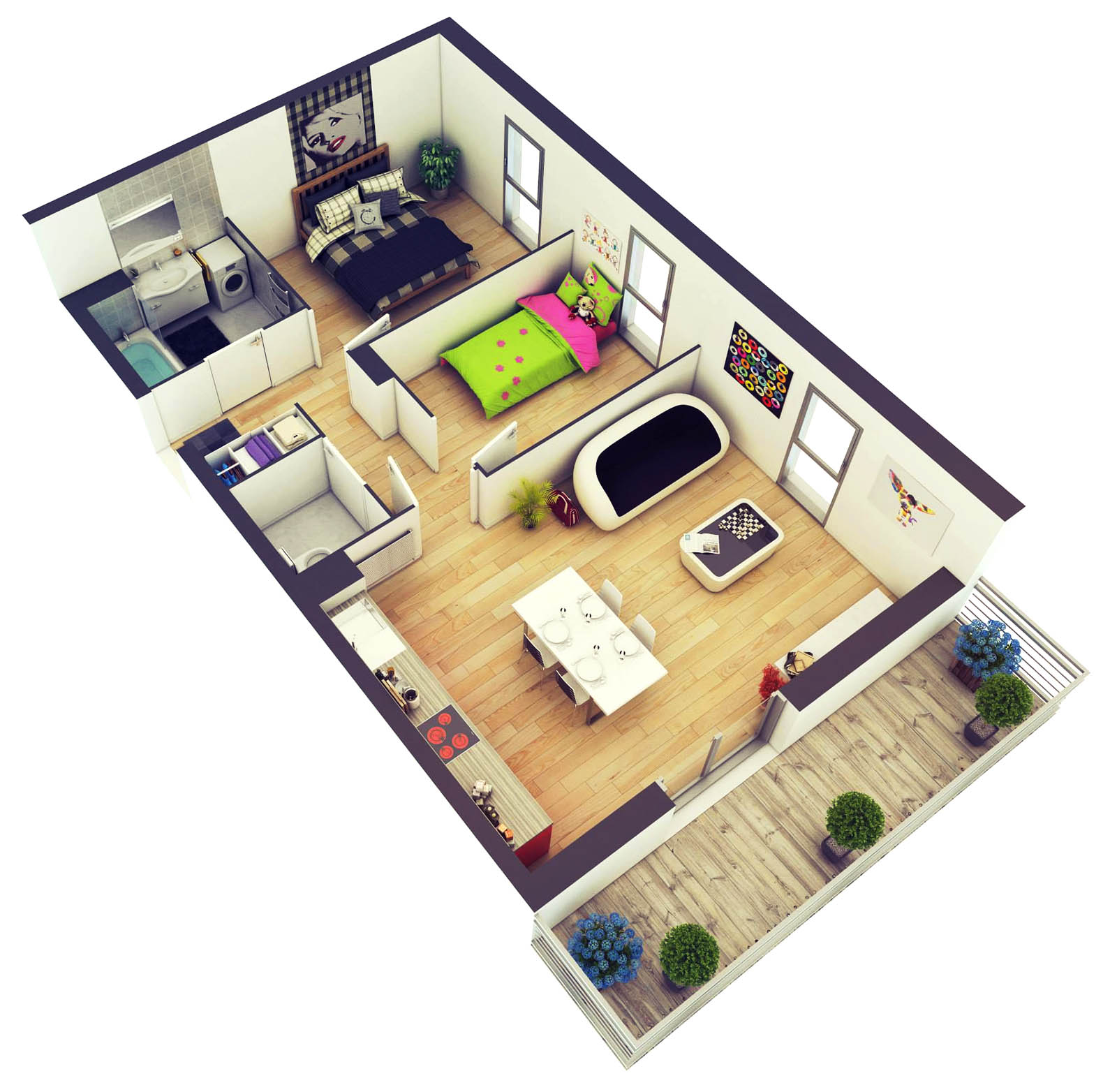 Desain Rumah Sederhana 2 Kamar Tidur - METRO PROPERTI