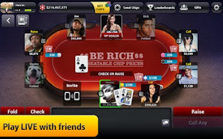 Mobile Android game Zynga Poker Texas Holdem - screenshots. Gameplay Zynga Poker Texas Holdem